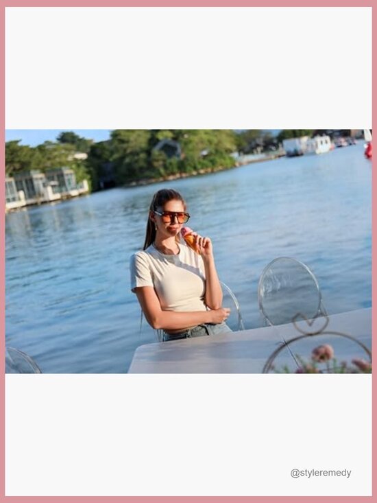 Retro Square Aviator Sunglasses Plastic Frame UV400 Protection